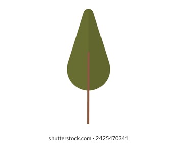 Tree vector illustration. Living organisms, including trees, play vital role in web life The growing presence vegetation indicates thriving and healthy environment Trees are guardians environment