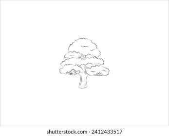 tree vector illustration, nature tree