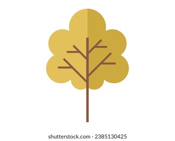Tree vector illustration. Nature thrives through interconnectedness trees, plants, and other living organisms The intricate patterns leaf veins reveal delicate intricacies natures design