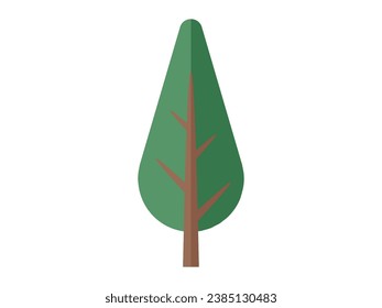 Tree vector illustration. Nature thrives through interconnectedness trees, plants, and other living organisms The intricate patterns leaf veins reveal delicate intricacies natures design