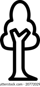 tree Vector illustration on a transparent background. Premium quality symbols. Glyphs  vector icon for concept and graphic design.