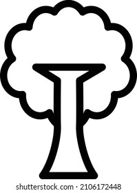 tree Vector illustration on a transparent background. Premium quality symbols. Stroke vector icon for concept and graphic design.