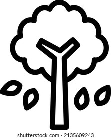tree Vector illustration on a transparent background. Premium quality symbols. Stroke vector icon for concept and graphic design.