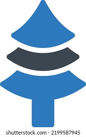 tree Vector illustration on a transparent background. Premium quality symmbols. Glyphs vector icons for concept and graphic design. 
