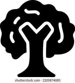 tree Vector illustration on a transparent background. Premium quality symmbols. Glyphs vector icons for concept and graphic design.