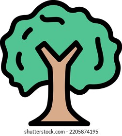 tree Vector illustration on a transparent background.Premium quality symmbols.Stroke vector icons for concept and graphic design.