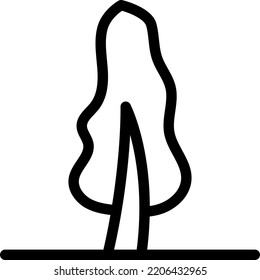 ilustración de vectores de árbol en un fondo transparente.Símbolos de calidad premium.Iconos vectores de trazo para el diseño de conceptos y gráficos.