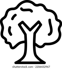 tree Vector illustration on a transparent background.Premium quality symmbols.Stroke vector icons for concept and graphic design.