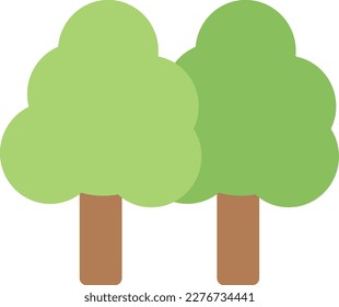 ilustración del vector de árbol en un fondo transparente. Símbolos de calidad superior. Iconos vectoriales de color de línea para el concepto y el diseño gráfico.