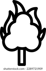 tree Vector illustration on a transparent background. Premium quality symmbols. Thin line vector icons for concept and graphic design.