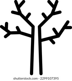tree Vector illustration on a transparent background. Premium quality symmbols. Thin line vector icons for concept and graphic design.