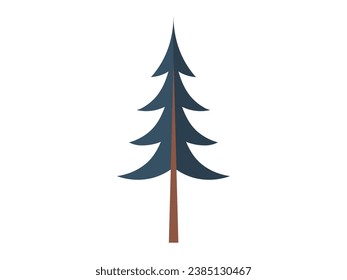 Tree vector illustration. The organic shapes and forms botanical specimens are testament to natures creativity Environmental conservation is crucial for preserving natural beauty flora and fauna