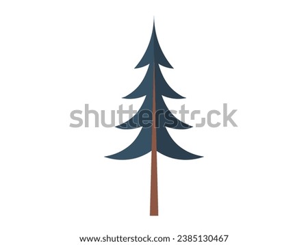 Tree vector illustration. The organic shapes and forms botanical specimens are testament to natures creativity Environmental conservation is crucial for preserving natural beauty flora and fauna