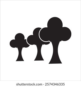 tree vector illustration. tree silhouette