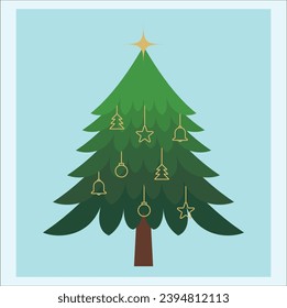 tree vector illustration. Suitable for sticker, t-shirt, mug, etc.Eps 10

