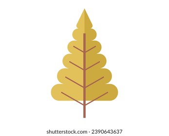 Tree vector illustration. Trees are essential for maintaining ecological balance and preserving biodiversity Natures beauty is reflected in intricate patterns and shapes leaves Environmental