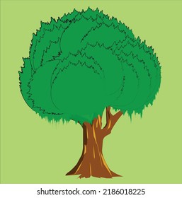 Tree vector image for background 