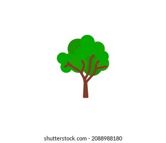 Tree vector isolated icon. Emoji illustration. Tree vector emoticon