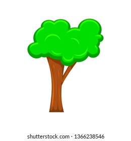 Tree vector isolated on white background