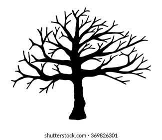 Tree vector isolated on white background. EPS10.