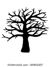 Tree vector isolated on white background. EPS10.