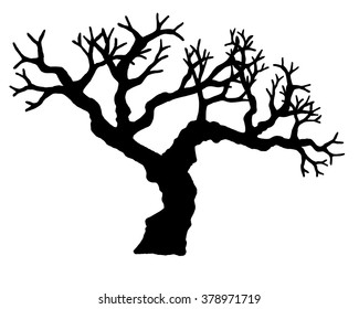 Tree Vector Isolated On White Background Stock Vector (Royalty Free ...