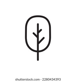 Tree vector line icon. Tree flat sign design. Tree symbol isolated pictogram. UX UI linear icon outline sign