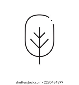 Tree vector line icon. Tree flat sign design. Tree symbol isolated pictogram. UX UI linear icon outline sign