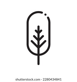 Tree vector line icon. Tree flat sign design. Tree symbol isolated pictogram. UX UI linear icon outline sign