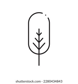 Tree vector line icon. Tree flat sign design. Tree symbol isolated pictogram. UX UI linear icon outline sign