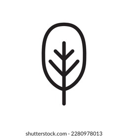 Tree vector line icon. Tree flat sign design. Tree symbol isolated pictogram. UX UI linear icon outline sign