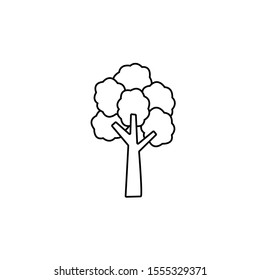 Tree Vector Line Icon image