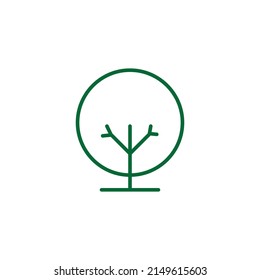 Tree Vector Line Symbol. Baumsymbol, Vektorzeichen