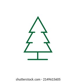 Tree Vector Line Icon. Tree symbol vector sign