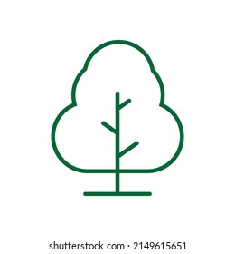 Tree Vector Line Icon. Tree symbol vector sign