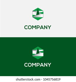 Tree vector logo. Business  emblem