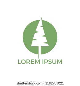 Tree vector logo design. Tree icon modern symbol.