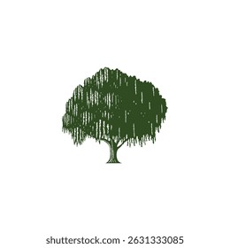 Tree vector logo design illustration