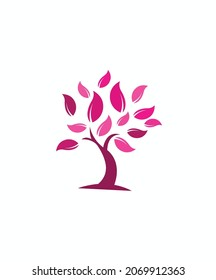 Tree vector logo design template