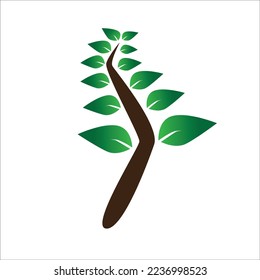 Tree vector logo design template