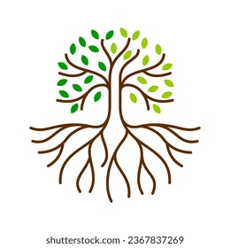 Tree Vector Logo Design Template