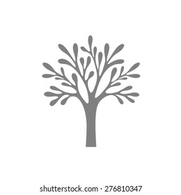 Tree vector logo design template
