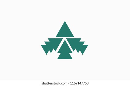 Tree vector logo icon