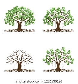 tree vector logo, illustration for trees