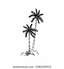Baumvektorgrafik, Baum-Natur, Baumumriss, Baumsymbol