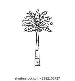 Baumvektorgrafik, Baum-Natur, Baumumriss, Baumsymbol