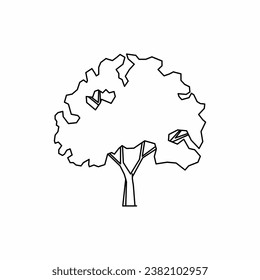 tree vector, tree nature, tree outline, tree icon