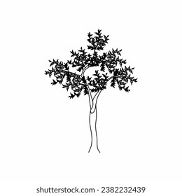 tree vector, tree nature, tree outline, tree icon