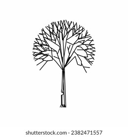 tree vector, tree nature, tree outline, tree icon, plant, plant icon