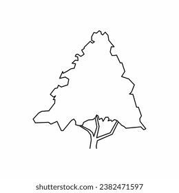 tree vector, tree nature, tree outline, tree icon, plant, plant icon